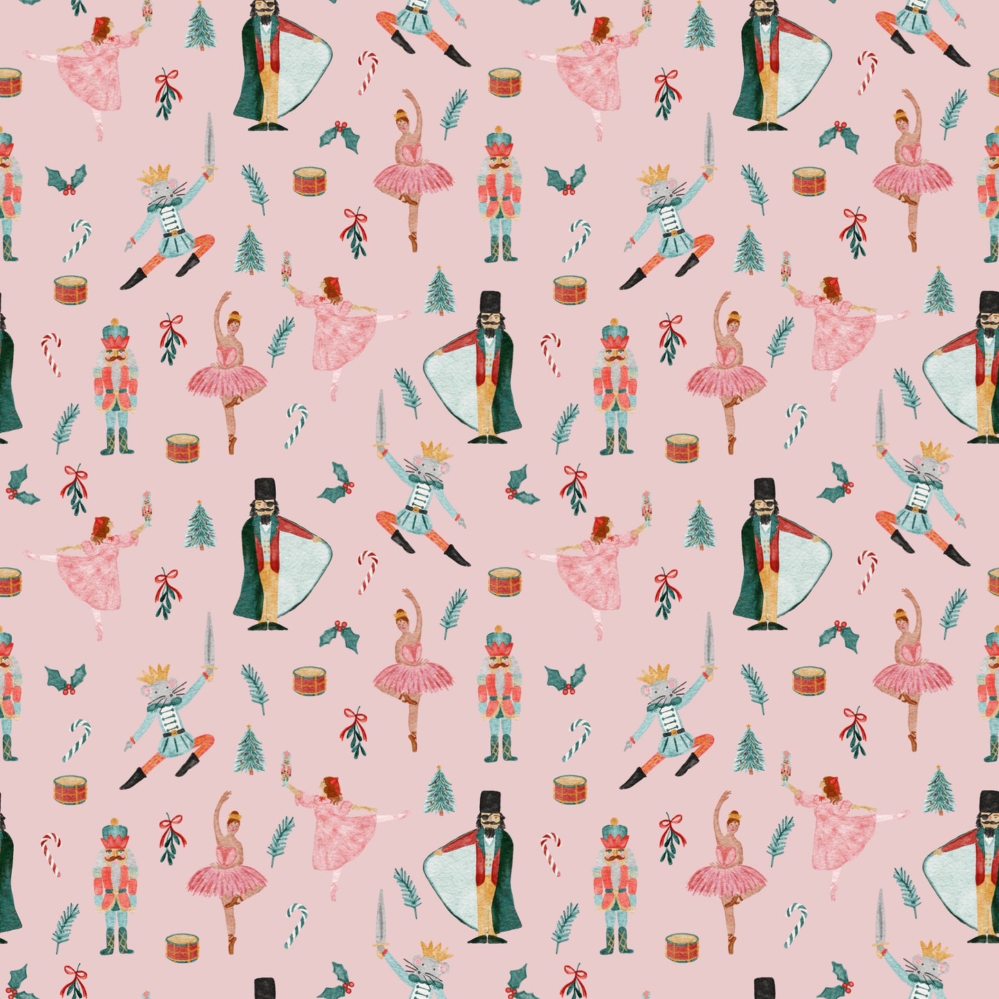 Adult Sugarplum Button Up Pajamas