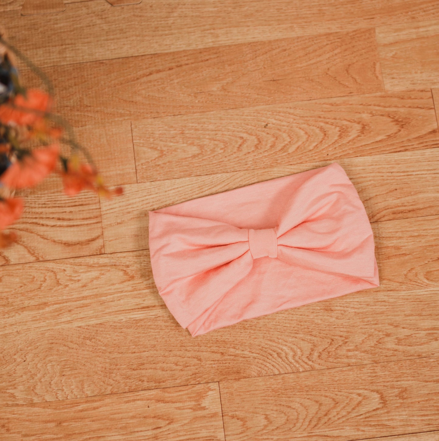 Infant Bow Headband- Pom Pom Pink