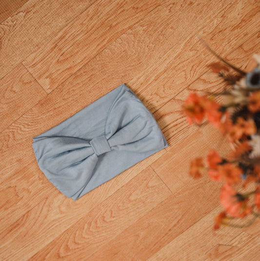 Infant Bow Headband- Autumn Sky